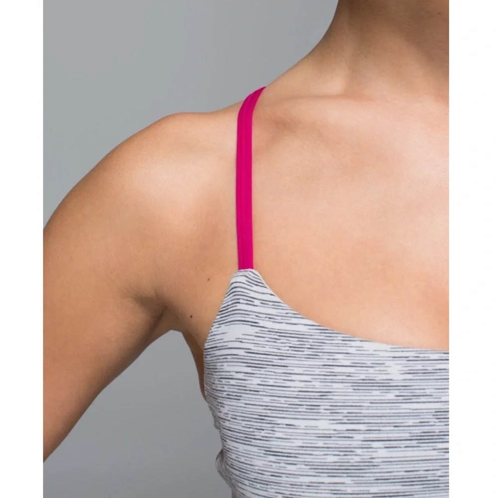 Lululemon Dancing Warrior Tank (Wee Are From Space Silver Spoon/Jewelled Magent)